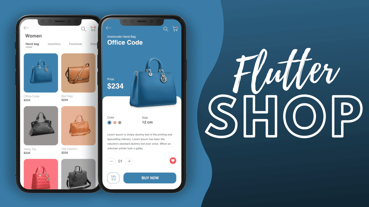 Flutter App Products & Details Page Template
