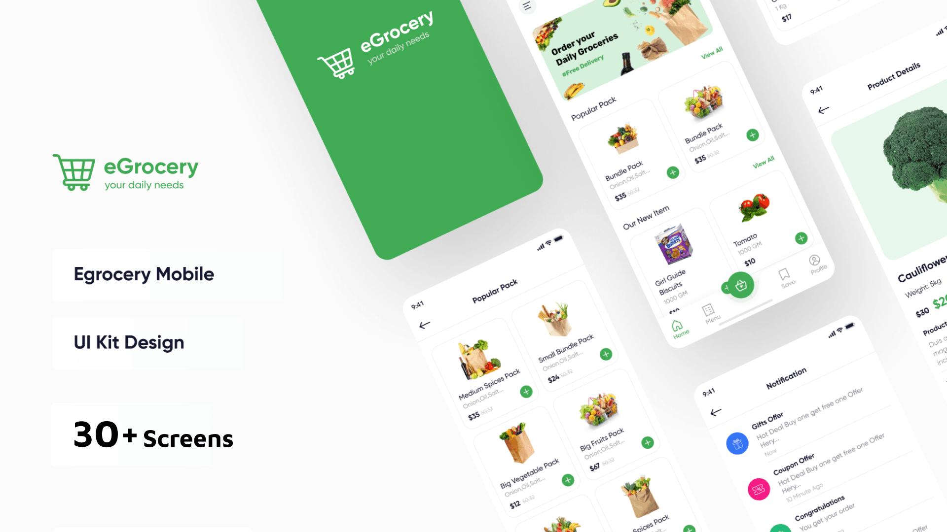 Flutter grocery shop app template