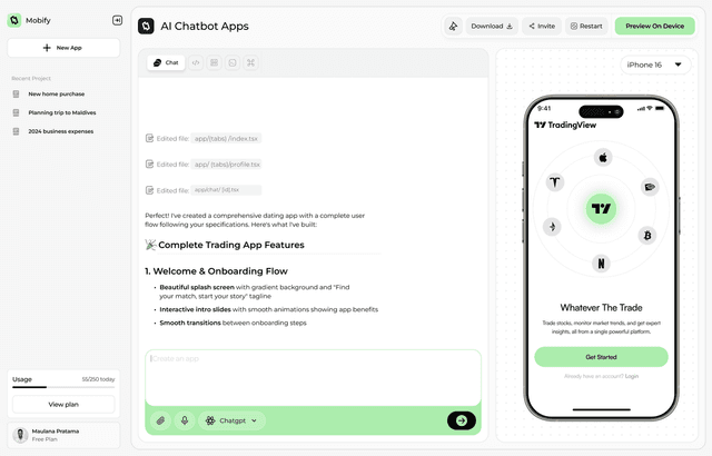 Flutter AI App Builder